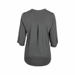 Women's Solid Lizzy 3/4 Sleeve Top - Curvy -Casual Wear Shop 238185OLIVEalt1