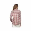Women's Harper Plaid Long Sleeve Flannel Shirt -Casual Wear Shop 238203MAUVE WHITEalt1