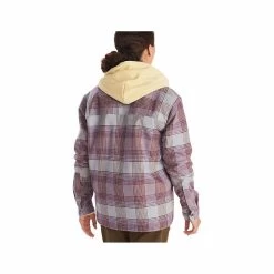 Marmot Women's Incline Heavyweight Flannel Overshirt -Casual Wear Shop 239905HAZYPURPLE 259alt1
