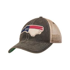 Nc State Outline Trucker Hat -Casual Wear Shop 45386 BLACK TRUCKER l