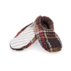 Men's Plaid Snoozies Slippers 8 Men's Plaid Snoozies Slippers -Casual Wear Shop 52698 BROWN l