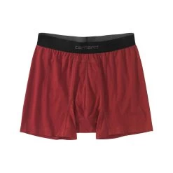 Carhartt Men's 5- Inch Basic Boxer Brief 2- Pack -Casual Wear Shop 53664 FIRED BRICK l