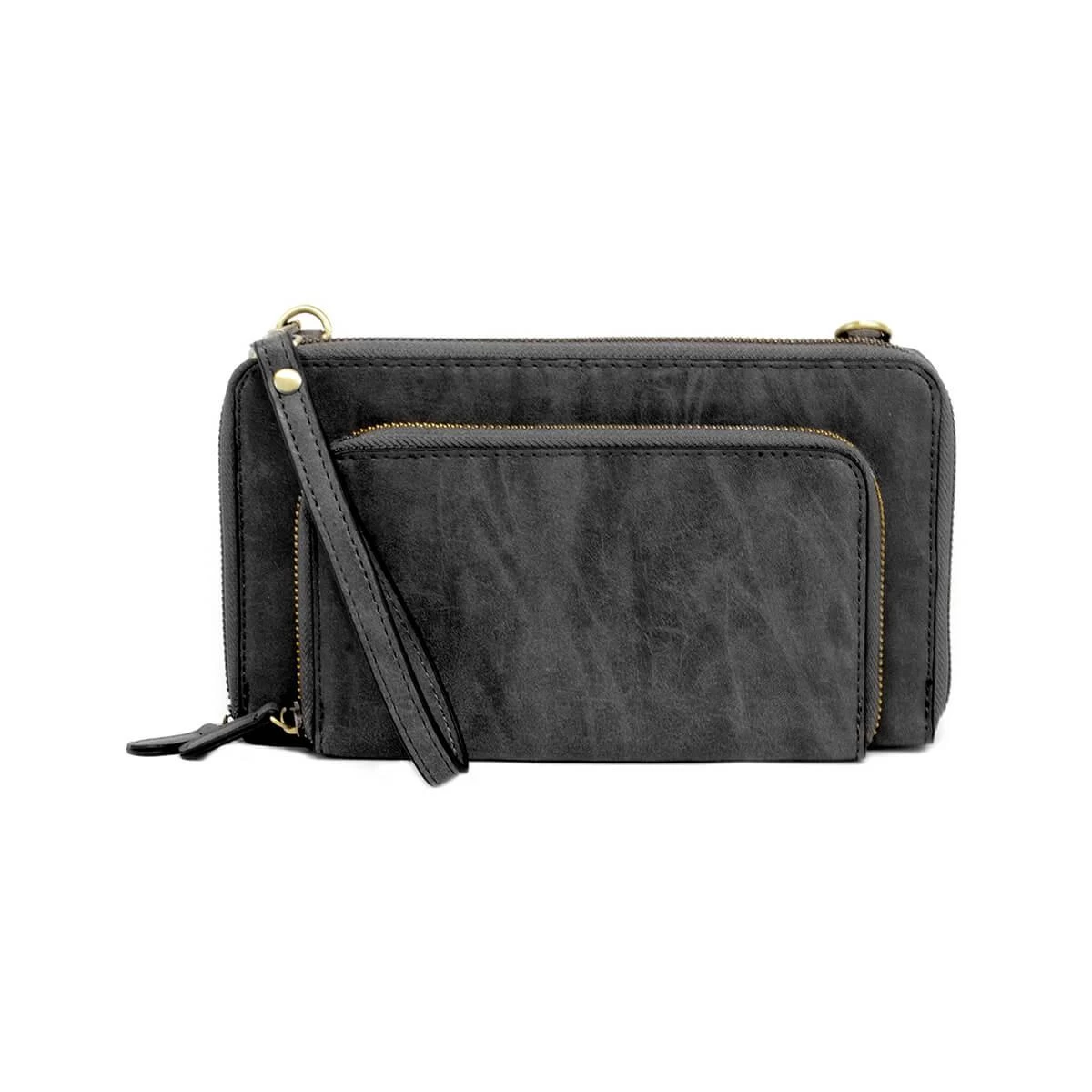 Brushed Mini Convertible Zip Around Wristlet 7 Brushed Mini Convertible Zip Around Wristlet - Image 5