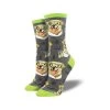 Women's Science Lab Socks -Casual Wear Shop 66529 CHARCOAL HEATHER l