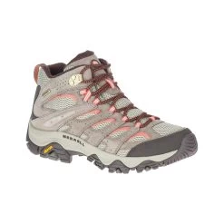 Merrell Women's Moab 3 Mid Waterproof Boots - Wide -Casual Wear Shop 67632 BUNGEE CORD l