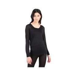 Women's Thermasilk Heritage Scoop Long Sleeve Top 18 Women's Thermasilk Heritage Scoop Long Sleeve Top -Casual Wear Shop 71645 010 BLACK l
