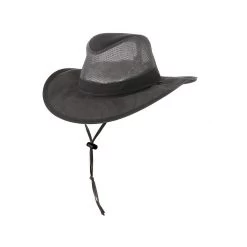 Men's Basin Nylon Safari Hat -Casual Wear Shop 72720 CHARCOAL l