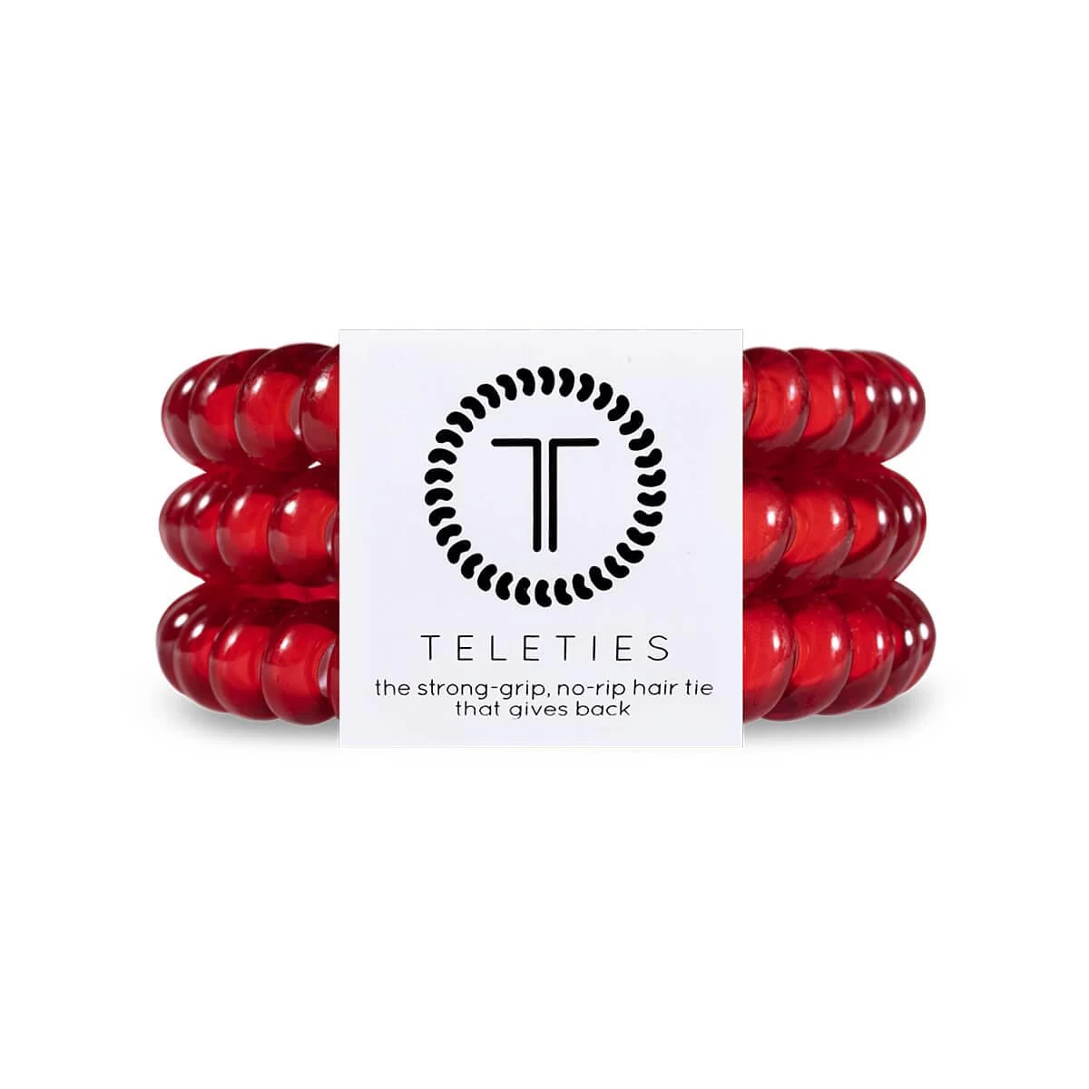 Scarlet Red Small Hair Ties - 3 Pack 6 Scarlet Red Small Hair Ties - 3 Pack - Image 4