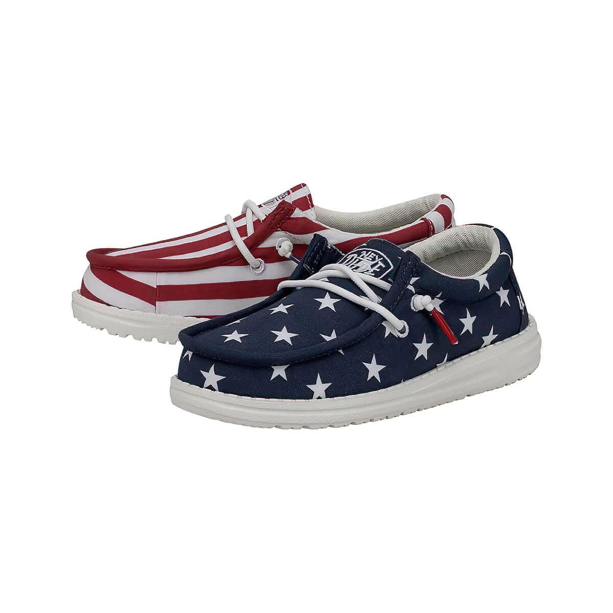 Hey Dude Youth Wally Patriotic Shoes 9 Hey Dude Youth Wally Patriotic Shoes - Image 7