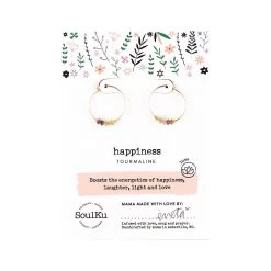 Gold Hoop Earrings With Gemstones