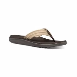 Teva Men's Voya Canvas Flip Sandals -Casual Wear Shop 73544 DUNE l