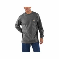 Carhartt Men's Loose Fit Heavyweight Long Sleeve Pocket T- Shirt
