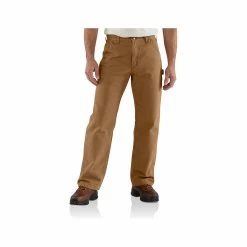 Carhartt Men's Loose Fit Washed Duck Flannel- Lined Utility Work Pants