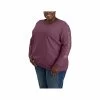 Carhartt Women's Loose Fit Heavyweight Logo Long Sleeve T- Shirt - Curvy 1 Carhartt Women's Loose Fit Heavyweight Logo Long Sleeve T- Shirt - Curvy -Casual Wear Shop 74768 BLACKBERRY V27 l