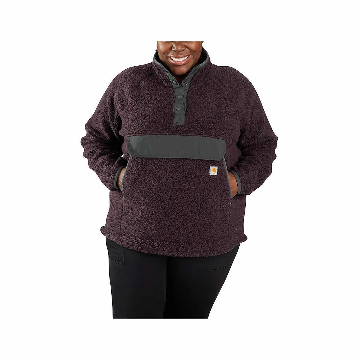 Carhartt Women's Relaxed Fit Fleece Pullover - Curvy 4 Carhartt Women's Relaxed Fit Fleece Pullover - Curvy - Image 2