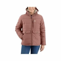 Carhartt Women's Montana Relaxed Fit Insulated Hooded Jacket -Casual Wear Shop 74790 NUTMEG B25 l