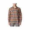 Columbia Men's Roughtail Long Sleeve Flannel Shirt -Casual Wear Shop 74796 ZINC l