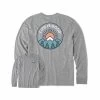 Men's Mountain Sunrise Long Sleeve Crusher T- Shirt