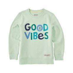 Kids ' Good Vibes Simply True Fleece Crew Sweatshirt