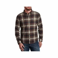 KUHL Men's The Law Long Sleeve Flannel Shirt -Casual Wear Shop 74997 REDROCK FALLS l