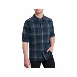 KUHL Men's Response Lite Long Sleeve Shirt -Casual Wear Shop 75000 BLUE MIRAGE l
