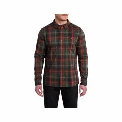KUHL Men's Response Lite Long Sleeve Shirt -Casual Wear Shop 75000 OLIVE COPPER l