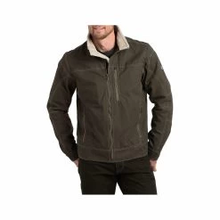 KUHL Men's Burr Lined Jacket -Casual Wear Shop 75002 GUN METAL l