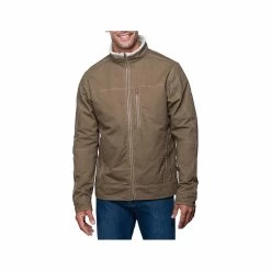 KUHL Men's Burr Lined Jacket -Casual Wear Shop 75002 KHAKI l