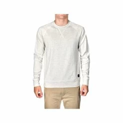 Men's Stretch Jersey Crew Neck Long Sleeve Top 31 Men's Stretch Jersey Crew Neck Long Sleeve Top -Casual Wear Shop 75346 OATMEAL HTHR l