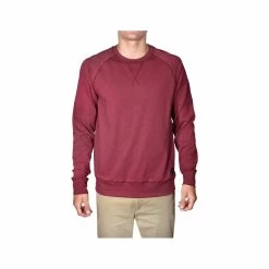 Men's Stretch Jersey Crew Neck Long Sleeve Top 25 Men's Stretch Jersey Crew Neck Long Sleeve Top -Casual Wear Shop 75346 OXBLOOD HTHR l
