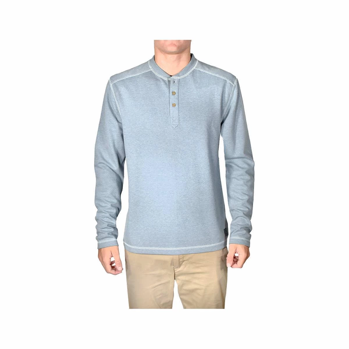 Men's Stretch Jersey Long Sleeve Henley Top 8 Men's Stretch Jersey Long Sleeve Henley Top - Image 6
