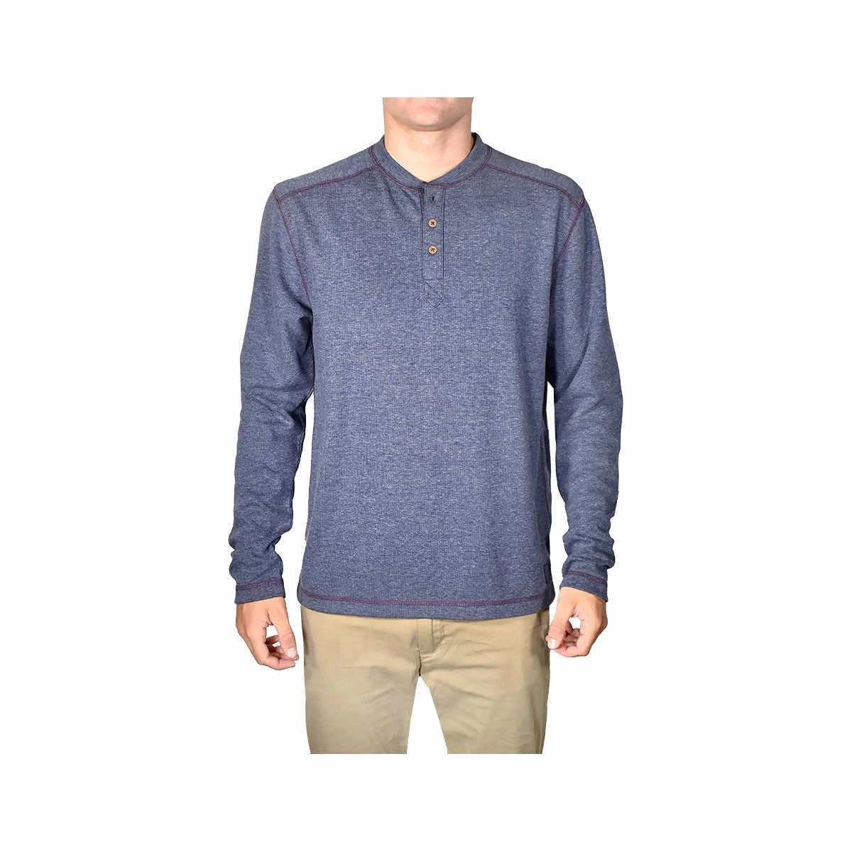 Men's Stretch Jersey Long Sleeve Henley Top 5 Men's Stretch Jersey Long Sleeve Henley Top - Image 3