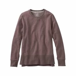 L.L.Bean Women's Bean's Split- Hem Cozy Sweatshirt - Curvy