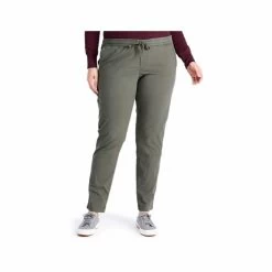 L.L.Bean Women's Stretch Ripstop Pull- On Pants - Curvy -Casual Wear Shop 75371 DARK TAUPE l