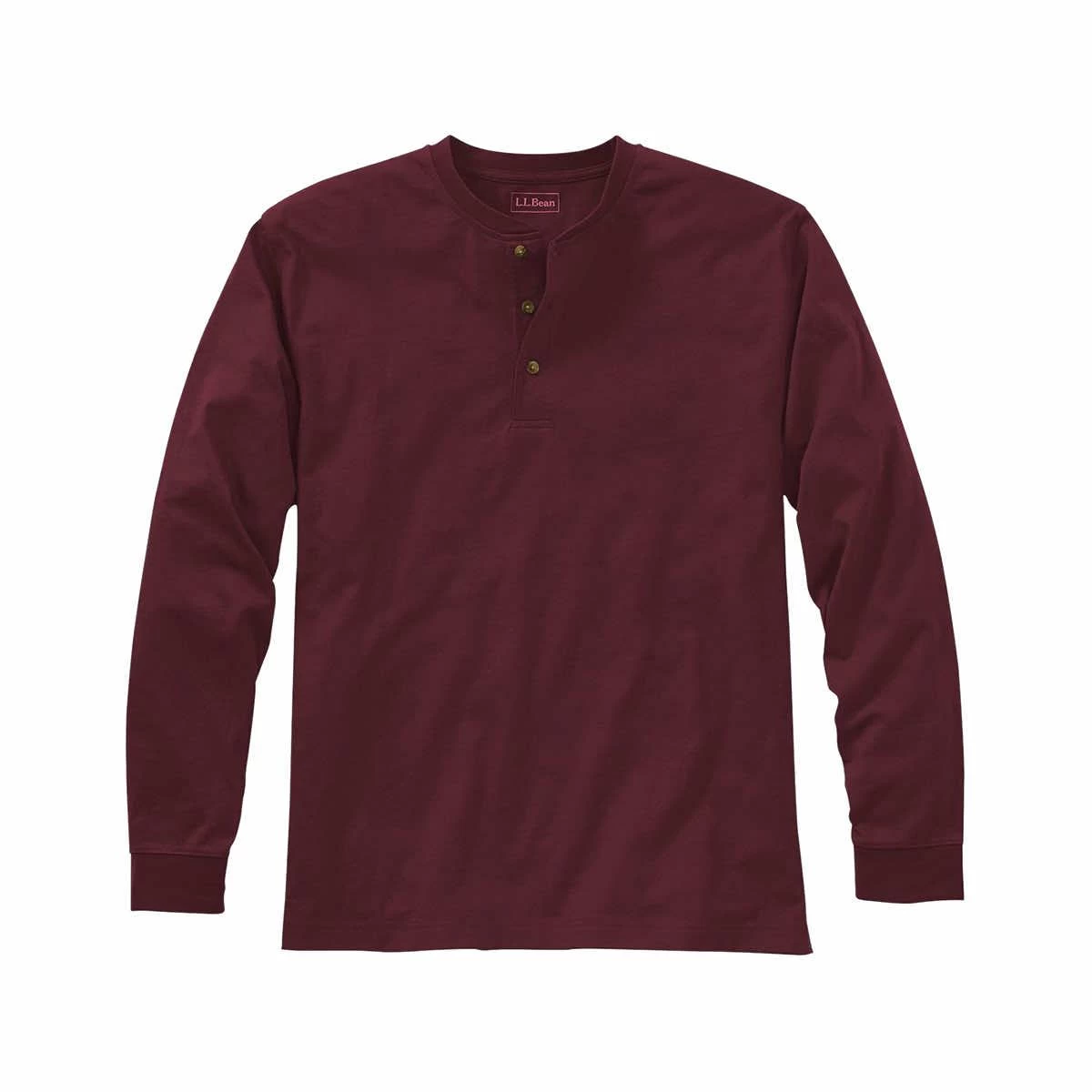 L.L.Bean Men's Carefree Unshrinkable Long Sleeve Henley Shirt 3 L.L.Bean Men's Carefree Unshrinkable Long Sleeve Henley Shirt