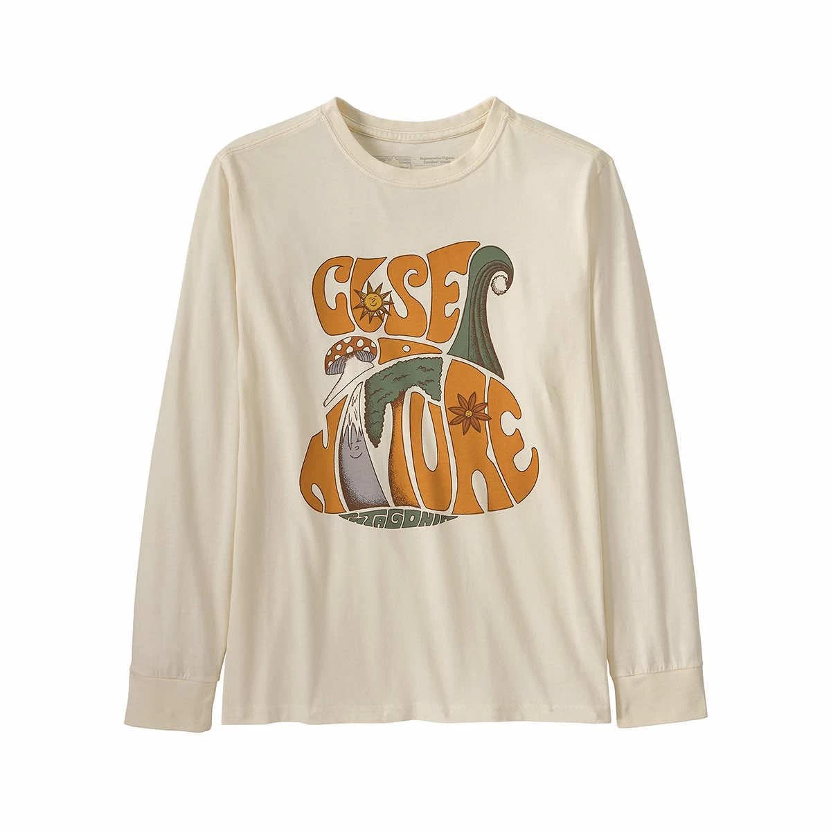 Patagonia Kids ' Long- Sleeved Regenerative Organic Certified Cotton Graphic T- Shirt 3 Patagonia Kids ' Long- Sleeved Regenerative Organic Certified Cotton Graphic T- Shirt