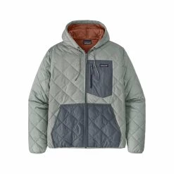 Patagonia Men's Diamond Quilted Full- Zip Bomber Hoodie