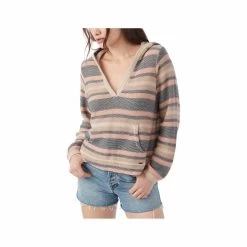 ONeill Women's Catamaran Long Sleeve Sweater -Casual Wear Shop 75683 CEMENT CEM l