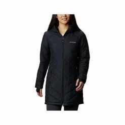 Columbia Women's Heavenly Long Hooded Jacket -Casual Wear Shop 75799 010 BLACK l