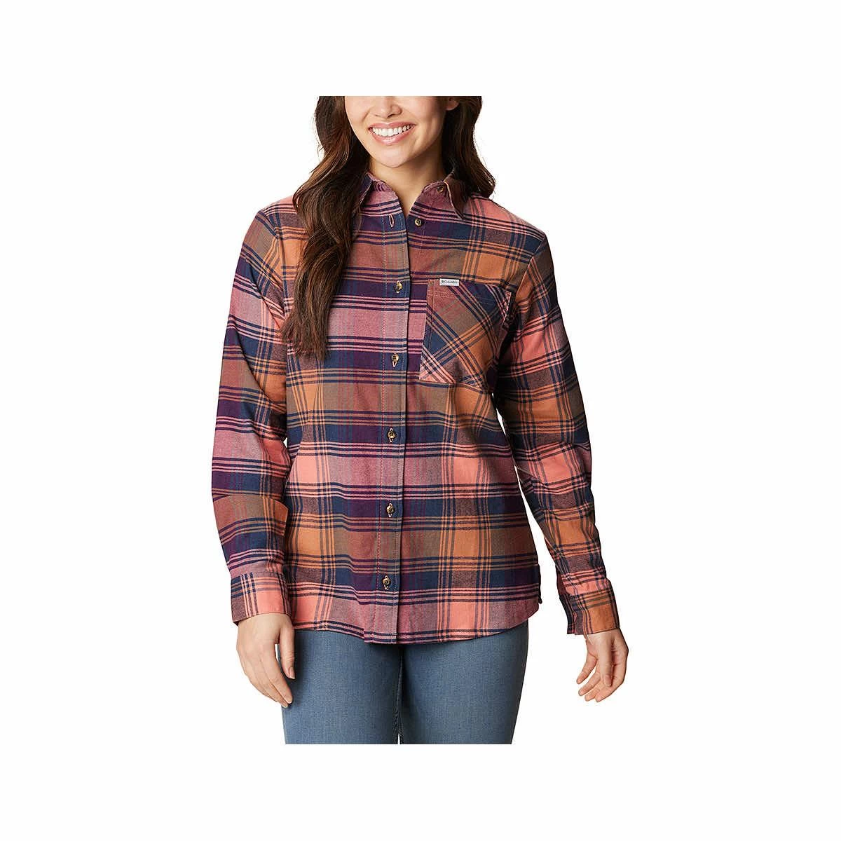 Columbia Women's Calico Basin Flannel Long Sleeve Shirt 13 Columbia Women's Calico Basin Flannel Long Sleeve Shirt - Image 11
