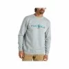 Men's Vintage Logo Crewneck Sweatshirt -Casual Wear Shop 75845 HEATHER GREY l