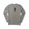Men's Logo Long Sleeve Pocket T- Shirt 2 Men's Logo Long Sleeve Pocket T- Shirt -Casual Wear Shop 75848 HEATHER GREY l