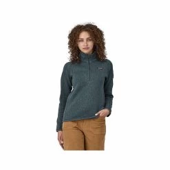Patagonia Women's Better Sweater 1/4- Zip Fleece 10 Patagonia Women's Better Sweater 1/4- Zip Fleece -Casual Wear Shop 75872 GREEN NUVG l