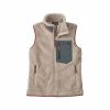 Patagonia Women's Classic Retro- X Fleece Vest -Casual Wear Shop 75874 NATURAL NLGN l