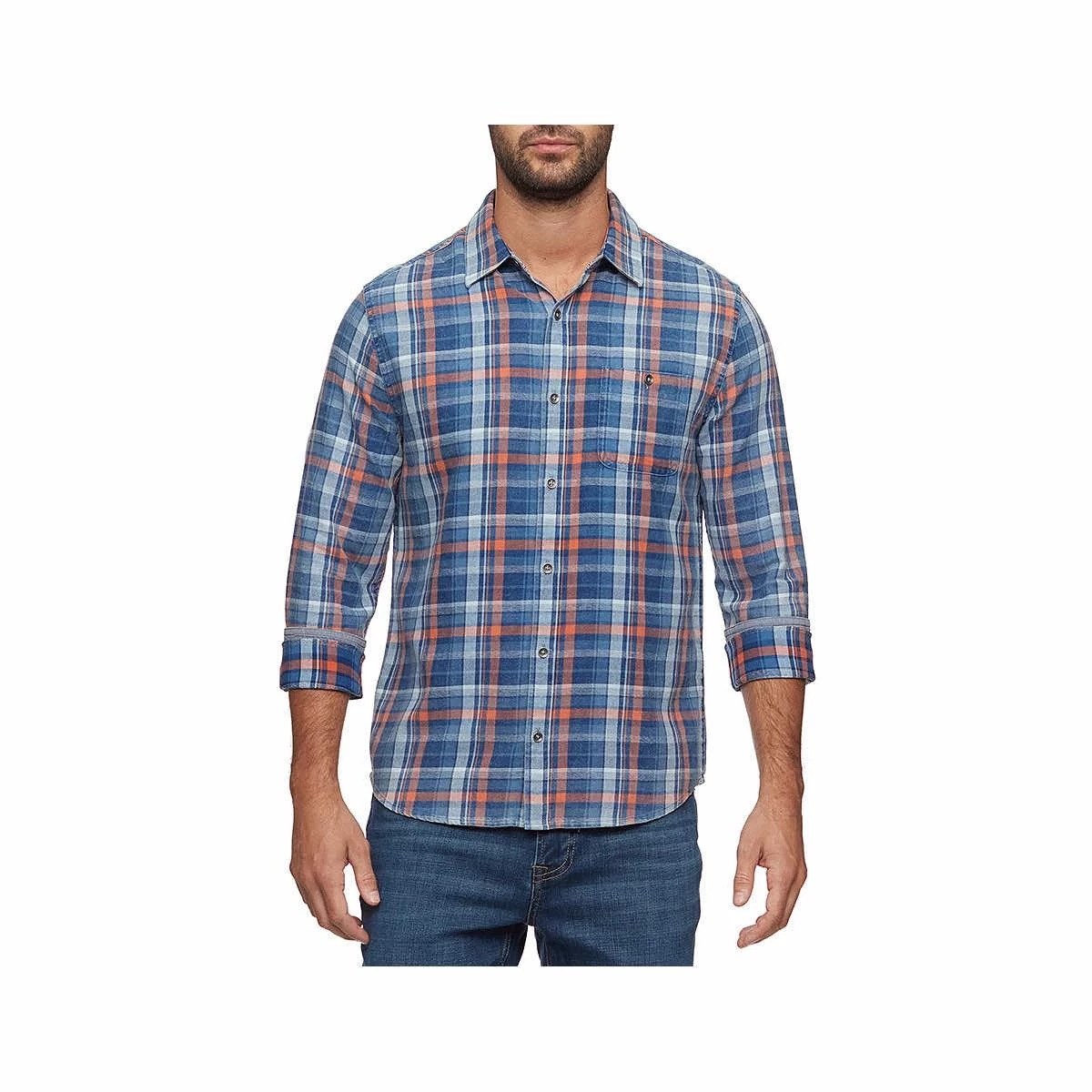 Men's Woodway Vintage Wash Long Sleeve Shirt 6 Men's Woodway Vintage Wash Long Sleeve Shirt - Image 4
