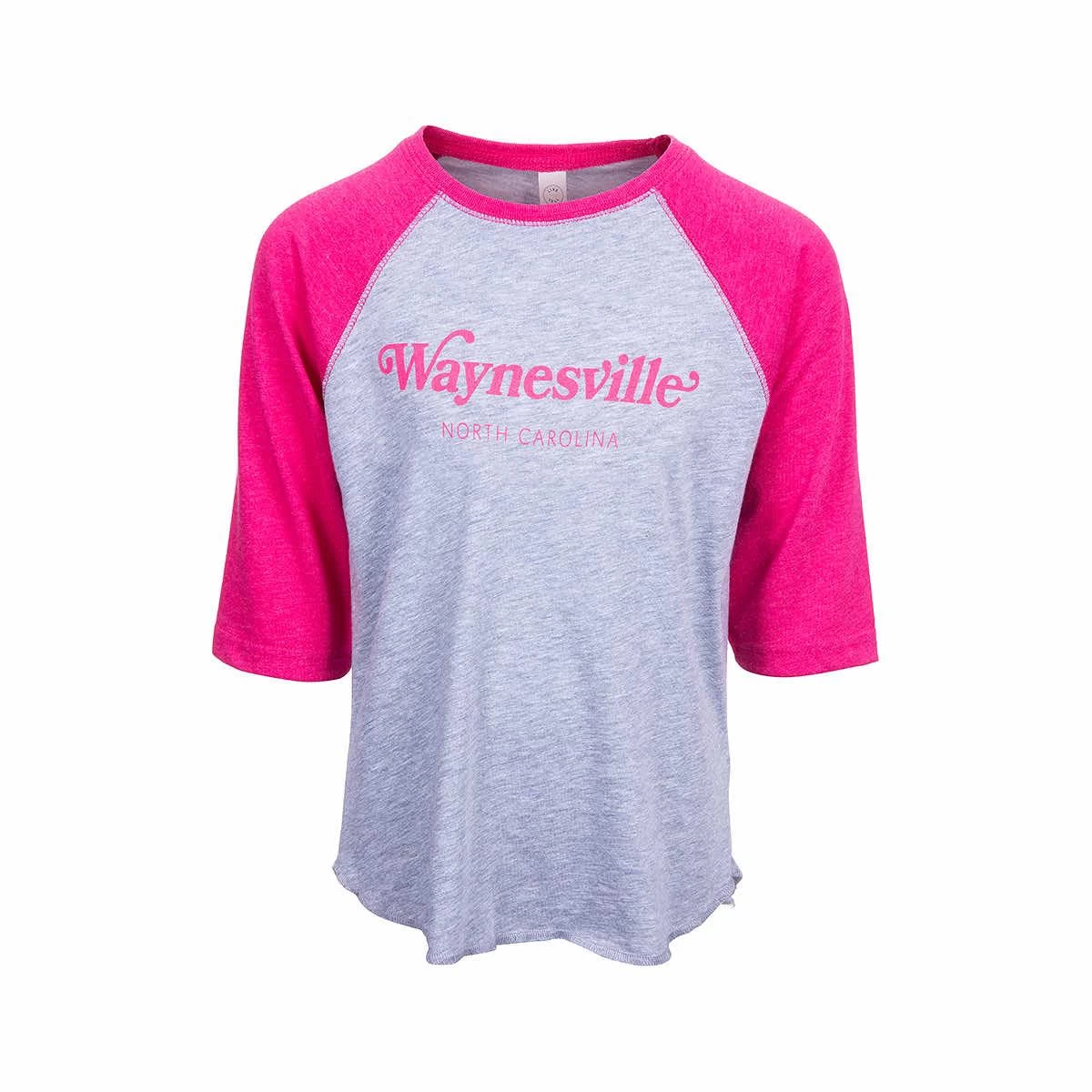 Kids ' Waynesville Curly Lettering Baseball T- Shirt 3 Kids ' Waynesville Curly Lettering Baseball T- Shirt