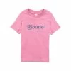 Toddler Boone Curly Lettering Short Sleeve T- Shirt
