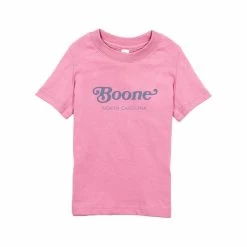 Toddler Boone Curly Lettering Short Sleeve T- Shirt