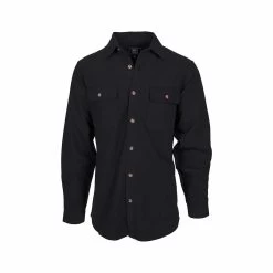 Men's Solid Chamois Shirt 15 Men's Solid Chamois Shirt -Casual Wear Shop 76005 COAL l