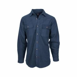 Men's Solid Chamois Shirt 17 Men's Solid Chamois Shirt -Casual Wear Shop 76005 DENIM l